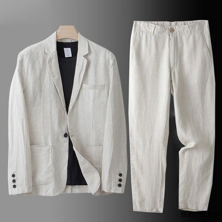 Savelli™ | Elegant Linen Suit