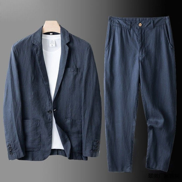 Savelli™ | Elegant Linen Suit